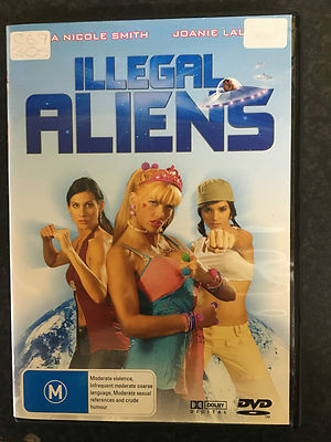 Illegal Aliens ex-rental region 4 DVD (Anna Nicole Smith, WWE