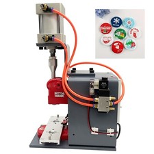 110V Universal Pneumatic Button Making Supplies Badge Make Kit Without Dies