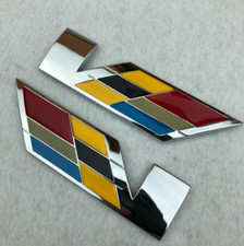 2X New 3D Trunk Fender V Series Emblem Badge ...
