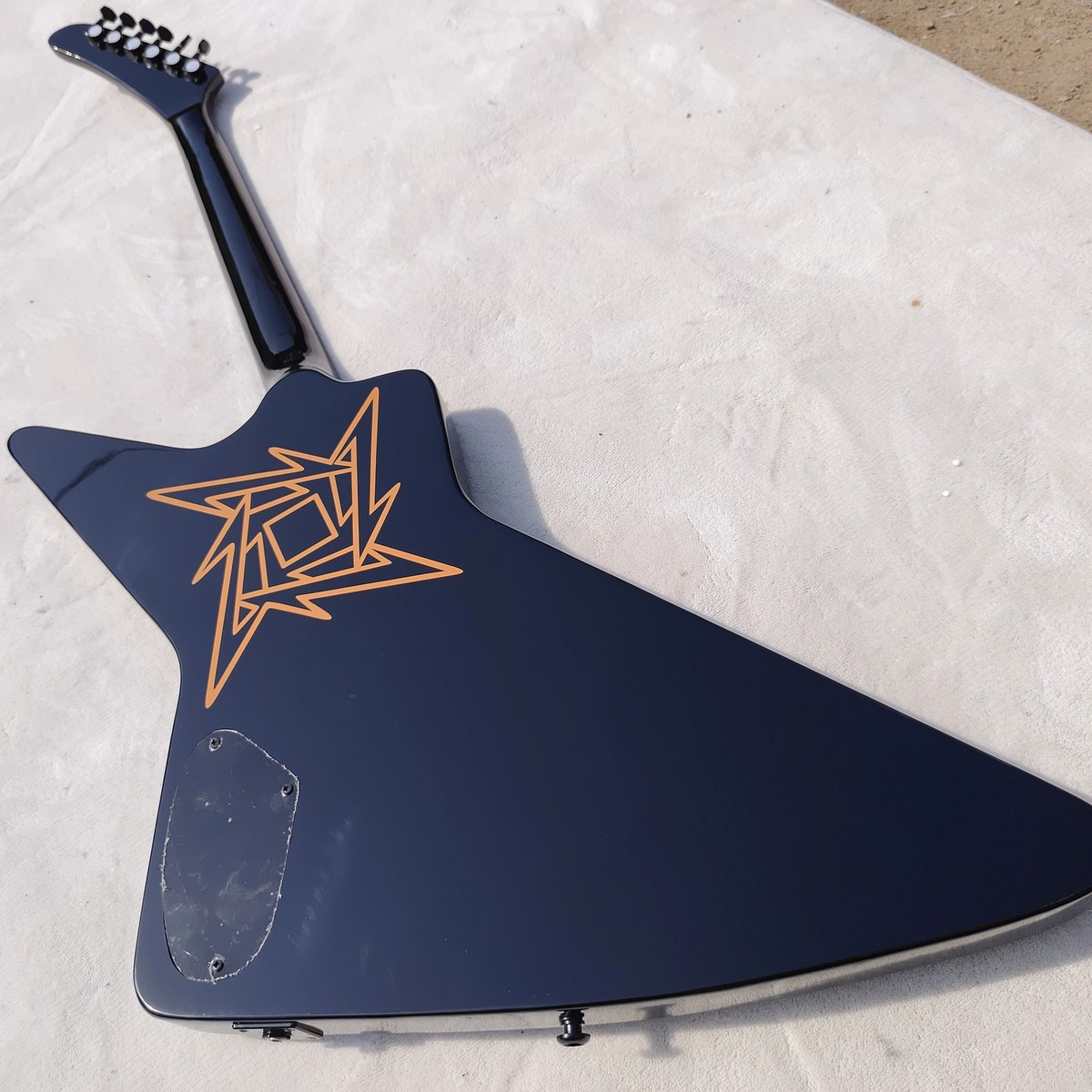 Custom James Hetfield Elk Skull Explorer Electric Guitar HH Pickup