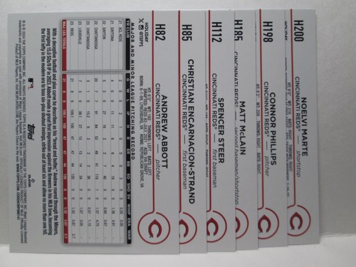 2024 TOPPS HOLIDAY Reds TEAM SET (6 Base Cards) See Photos for players - Picture 2 of 2