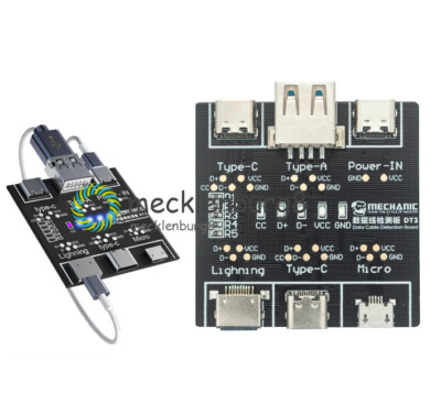 1PCS DT3 Data Cable Detection Board USB Cable Tester For iOS Android Type-C