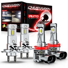 Combo LED faro Hi / Lo Beam Bulbs Kit 6000k para for Jaguar XF 2009-2013