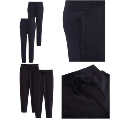 Kinder Schul Jogginghosen 2 Stück ? Jungen Mädchen PE Hose Slim Fit Jogginghose