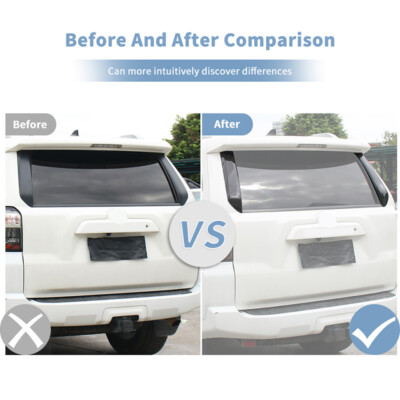 Black Aluminum B-Pillar Trim Set For 2010-2024 Toyota 4Runner - Door Window Pillar Covers, Adhesive Mount