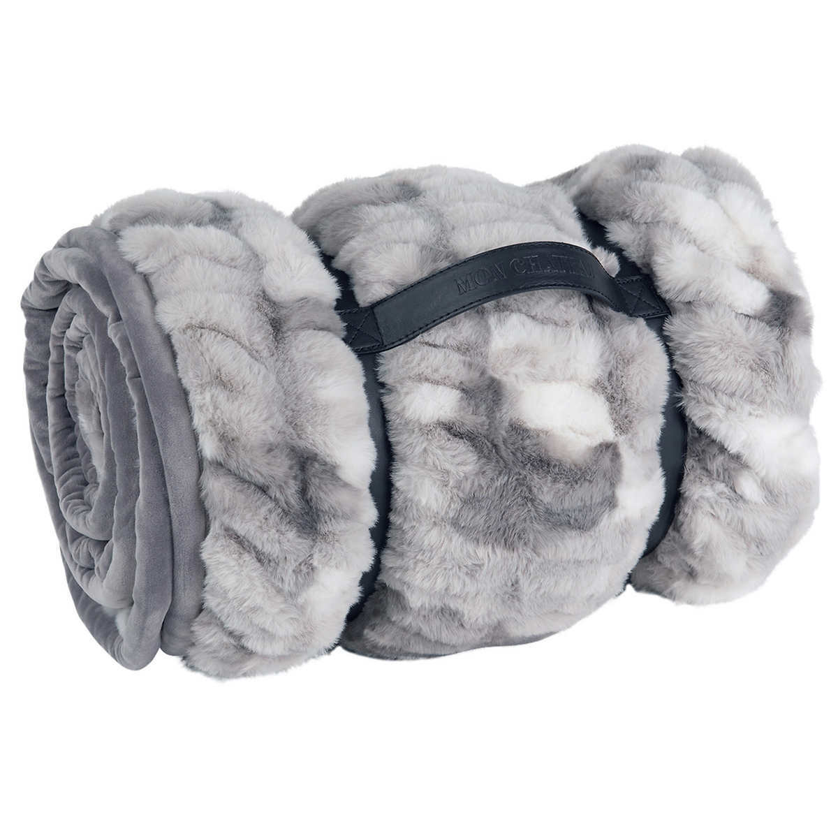 Mon Chateau, 60"x70" Heavyweight Faux Fur Throw Blanket (Choose Color