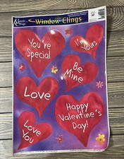 2005 Classic Clings Window Clings Valentine  s Day Hearts