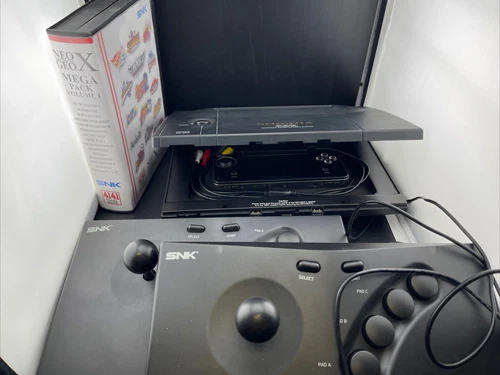 Neo Geo MAX 330 MEGA System with 2 Arcade Sticks & Mega Pack Vol 1 - TESTED!!