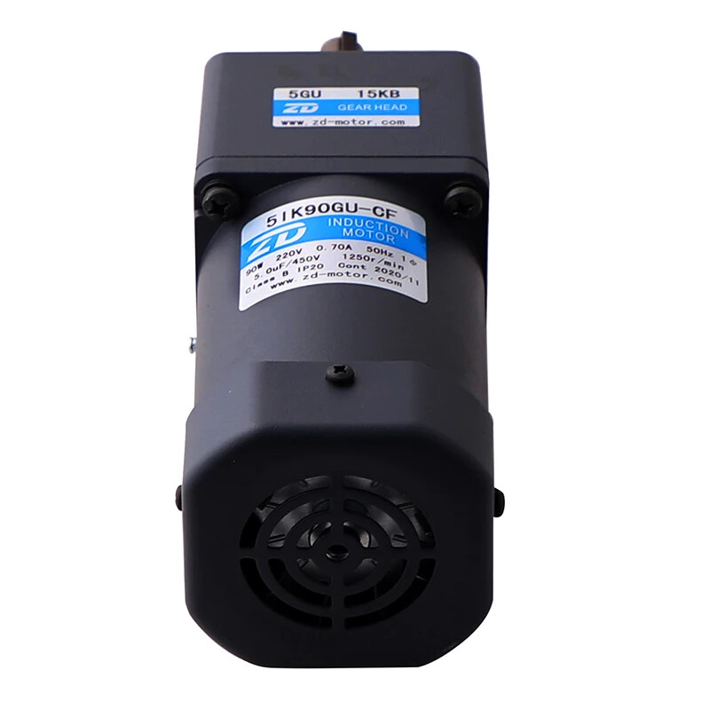FTVOGUE AC 220 V 90 W motor met instelbaar toerental, traploos regelbare frequentieomvormer met versnellingsregelaar en houder. 50K