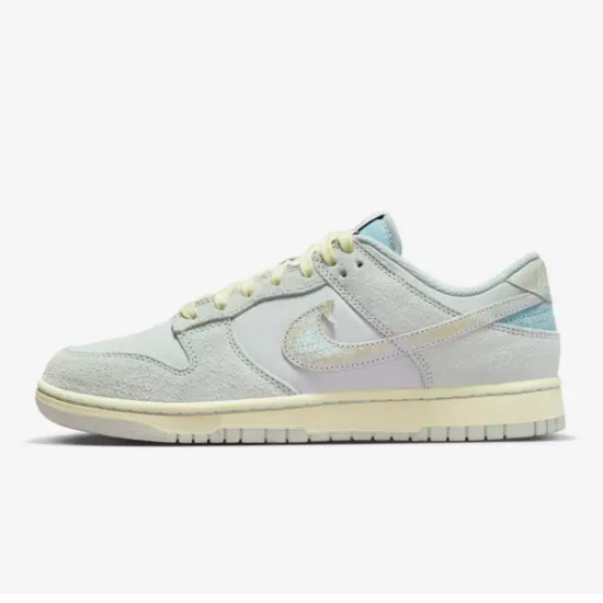 Кроссовки Nike Dunk Low Retro Shoes Light Silver&Ocean Bliss (DV7210-001) доставлены ускоренной доставкой