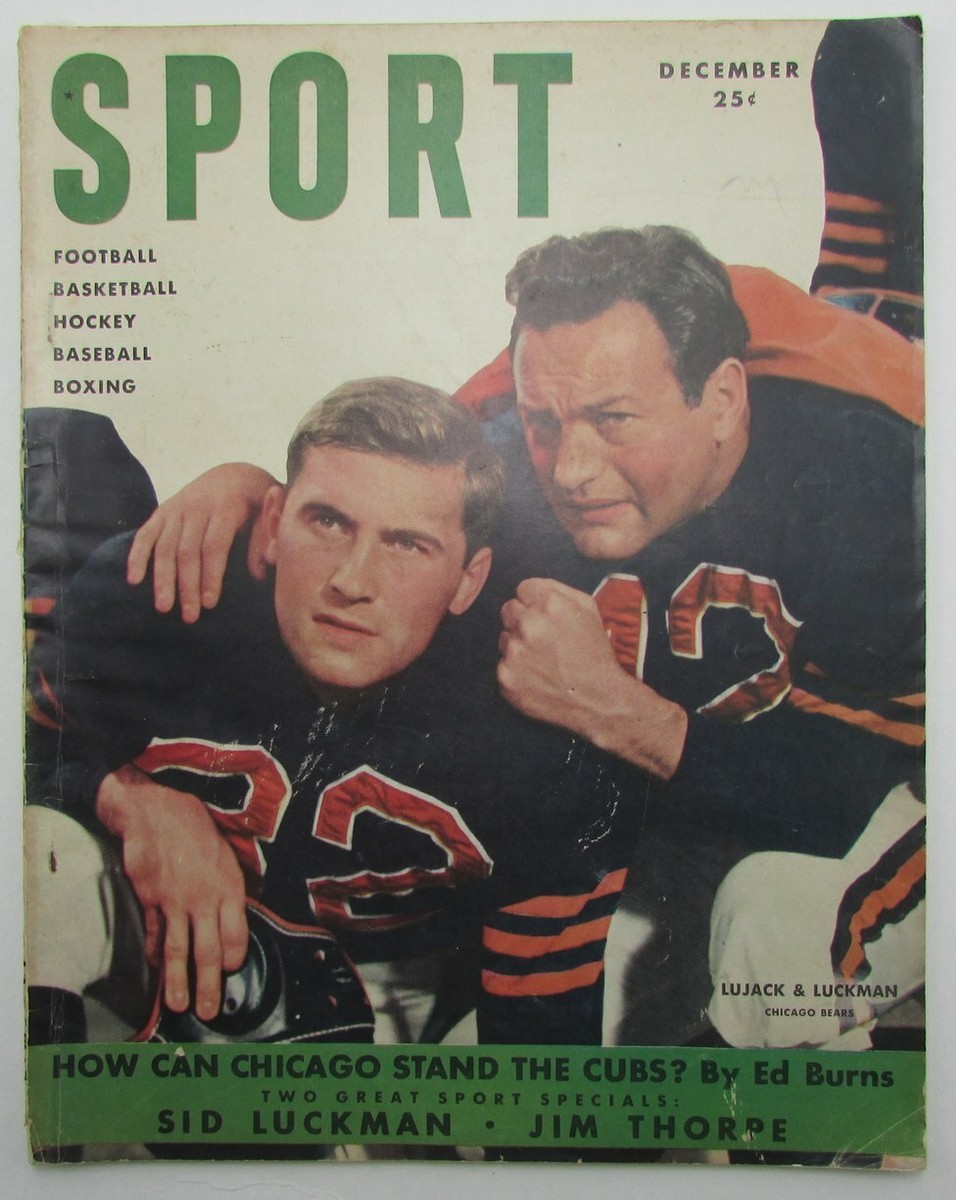December 1949 Vintage SPORT Magazine Lujack/Luckman Bears on