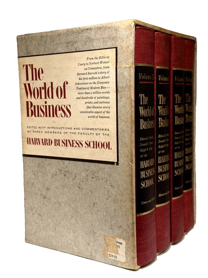 THE WORLD OF BUSINESS by Harvard Business School 4 vol Slipcased Set First Print Foto 2 de 4