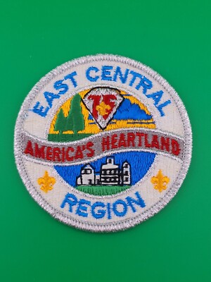 East Central Region America's Heartland Silver Mylar 75 Jubilee Patch BSA NEW