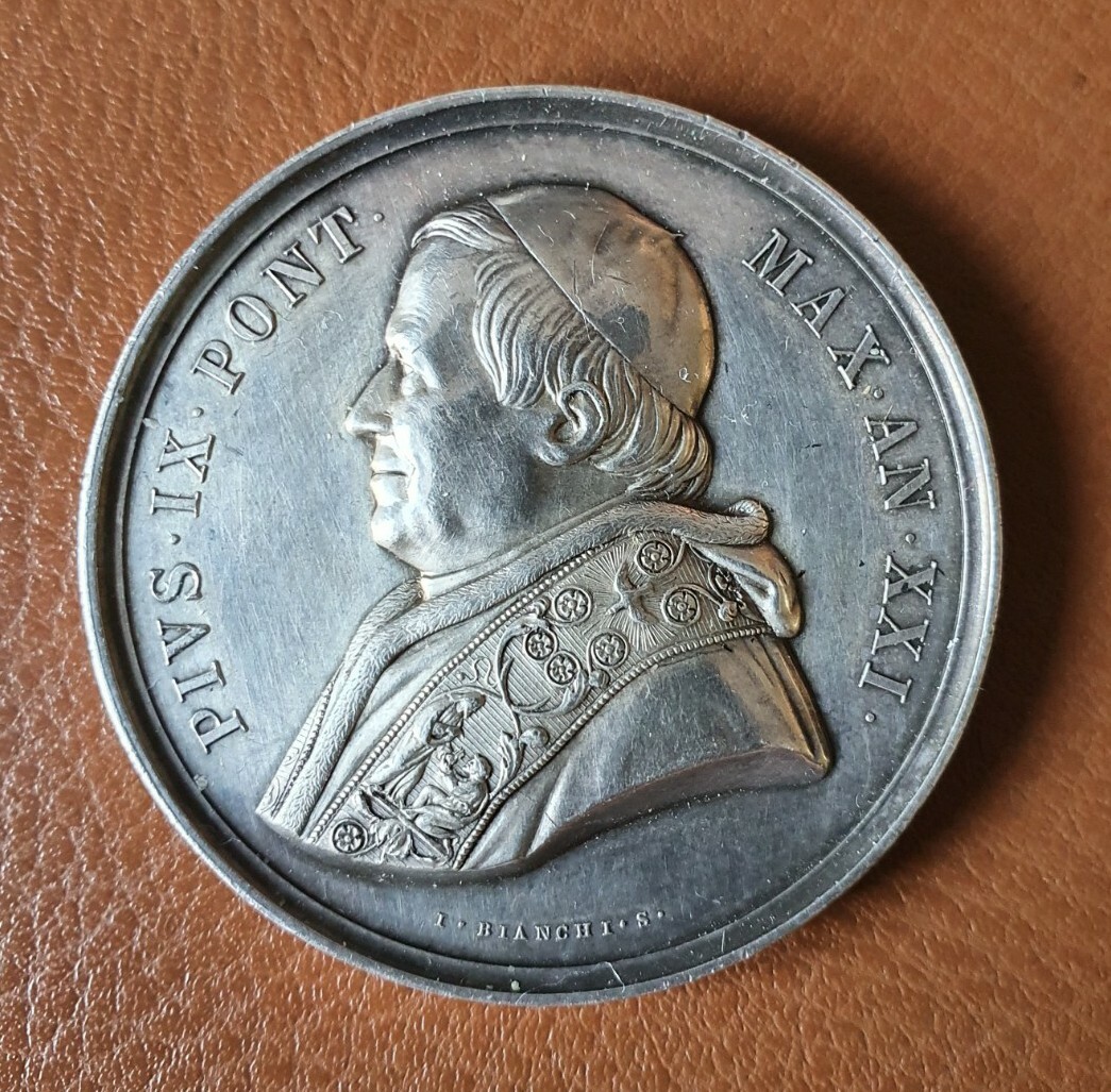 Médaille Pie IX Hôpital Vatican