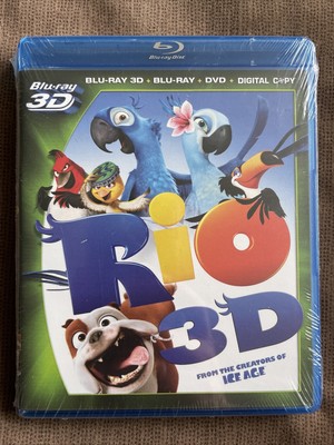 Rio (Blu-ray/DVD, 2011, 4-Disc Set, Includes Digital Copy 3D) - NEW!!