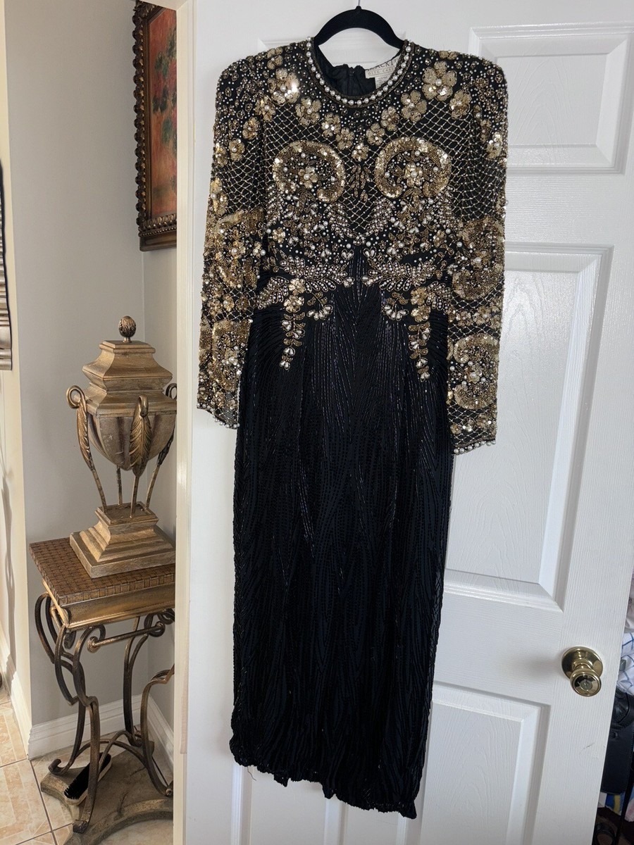 oleg cassini sage beaded dress Luxury Sage Green Beaded Evening Dress with Cape SS238