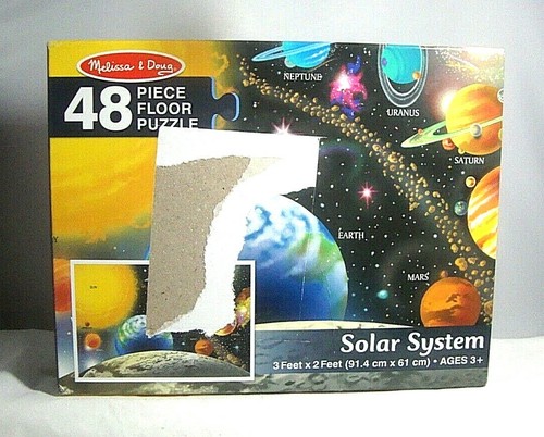 Rompecabezas de piso del sistema solar Melissa & Doug 48 piezas 2 x 3 pies - Imagen 2 de 3
