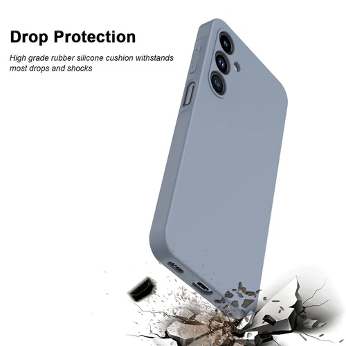 Funda de silicona a prueba de golpes para teléfono Samsung Galaxy A16 5G + vidrio templado - Imagen 11 de 39
