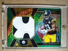 2018 James Washington Panini Select Rookie Green Prizm Patch RC 1/5 MINT 🔥🔥🔥