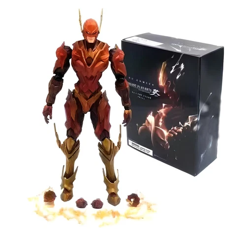 Play Arts Kai Detective Comics The Flash PVC Action Figure Toy Statue w/Boxed