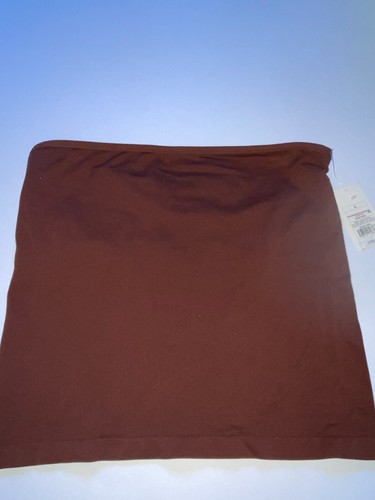 Ladies A NEW DAY Strapless TUBE Crop Top Size L New NWT Brown (1A) w/shelf bra - Picture 2 of 5