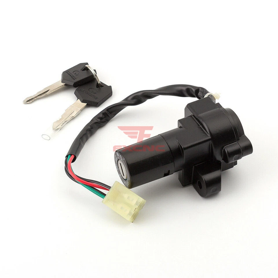 For DR650 1990-1996 GS500 1988-2000 Ignition Switch Lock Key 4 pins 4 wire Motor - Image 4 of 4