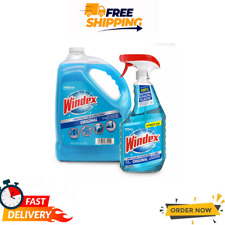 Windex Original Glass Cleaner, 1 Spray Bottle + 128 fl. oz. Refill – Streak-Free 0.18 per fl oz