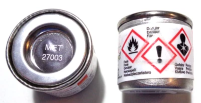 HUMBROL™ (270,71€/l) 27003 AC5025 Metalcote Stahl glänzend 14 ml Neu