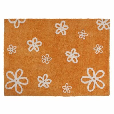 Lorena Canals Flowers Rug - Orange (4' x 5' 3'')