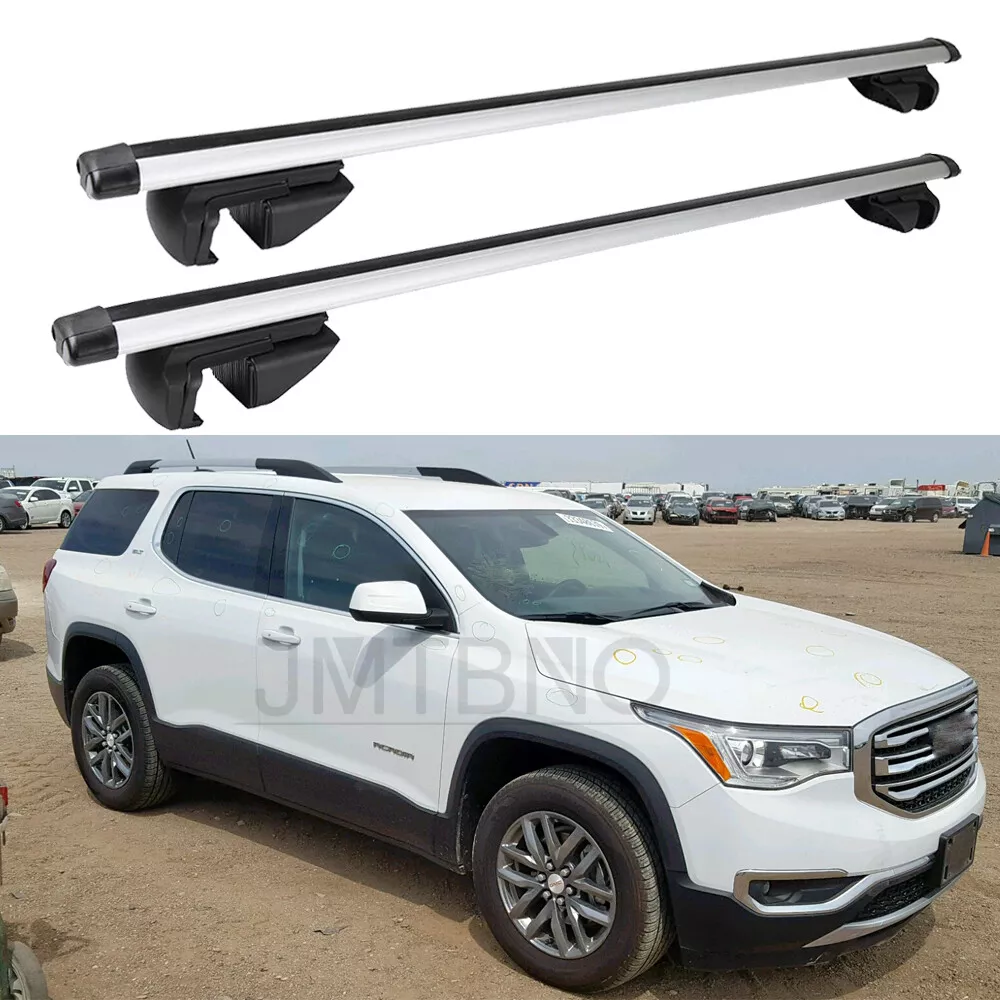 For GMC Acadia 2007 2022 SUV Car Roof Rack Cross Bar Rail Luggage Carrier Lock