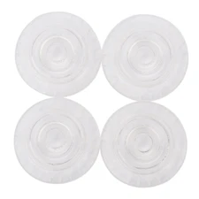 4Pcs Acrylic Clear Guitar Knobs Hat Push-in Volume Amplifier Audio Control Knobs