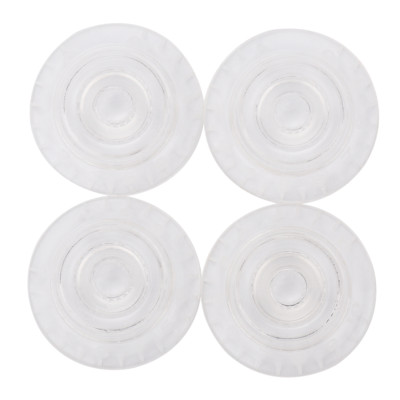 4Pcs Acrylic Clear Guitar Knobs Hat Push-in Volume Amplifier Audio Control Knobs