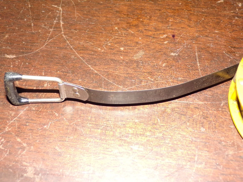 Ancien mètre à ruban DELA 10 m n° 909 - Photo 3/4