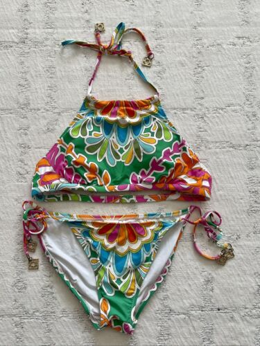 Traje de baño multicolor TRINA TURK Tamarindo, talla inferior 8 y halter superior talla 10 - Imagen 1 de 10