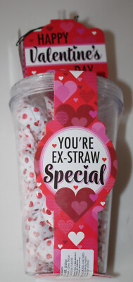 You're Ex-Straw Special - 24 oz Cold Drink Tumbler Cup Filled w Hard Candy 7.9oz