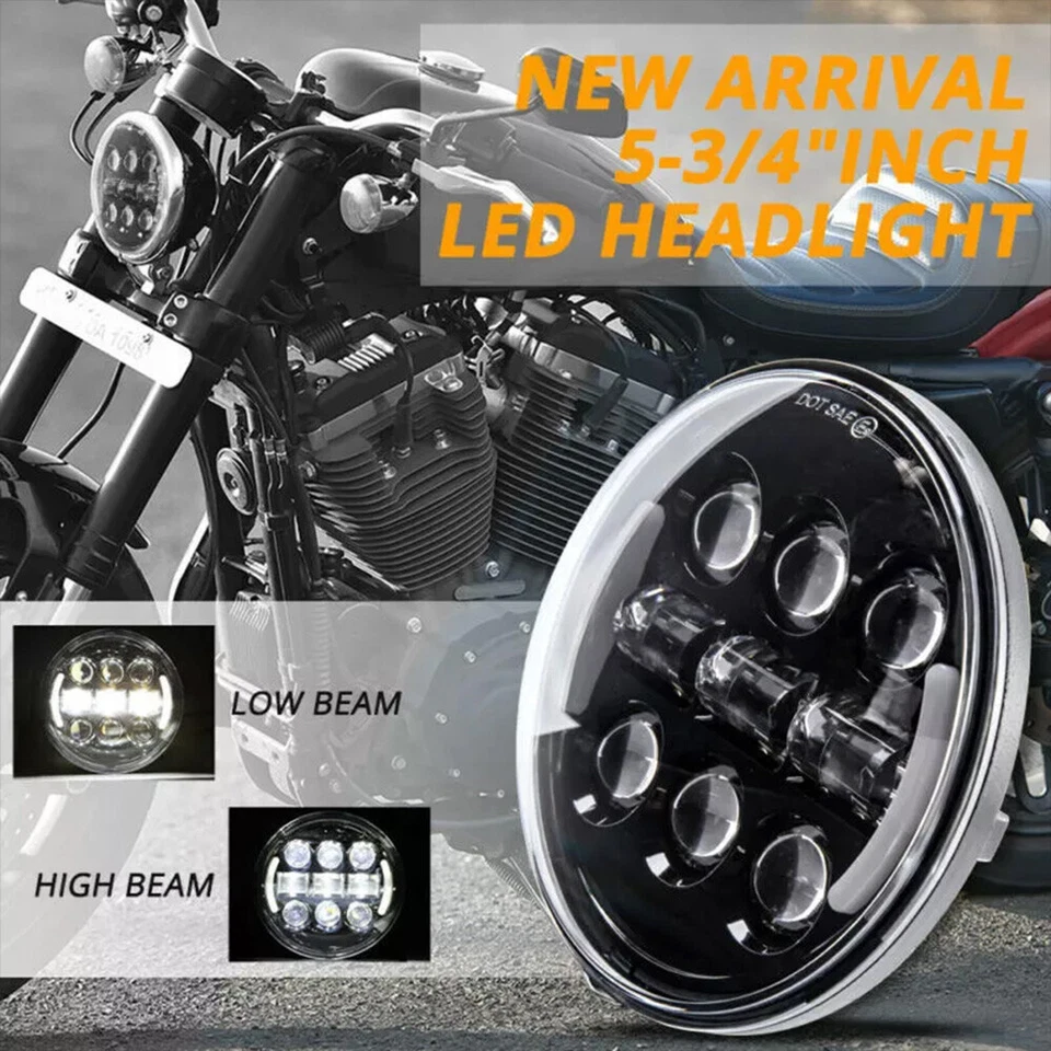 Faro proyector LED giro para Harley-Davidson Street 750 XG750 haz alto/bajo Foto 4 de 4