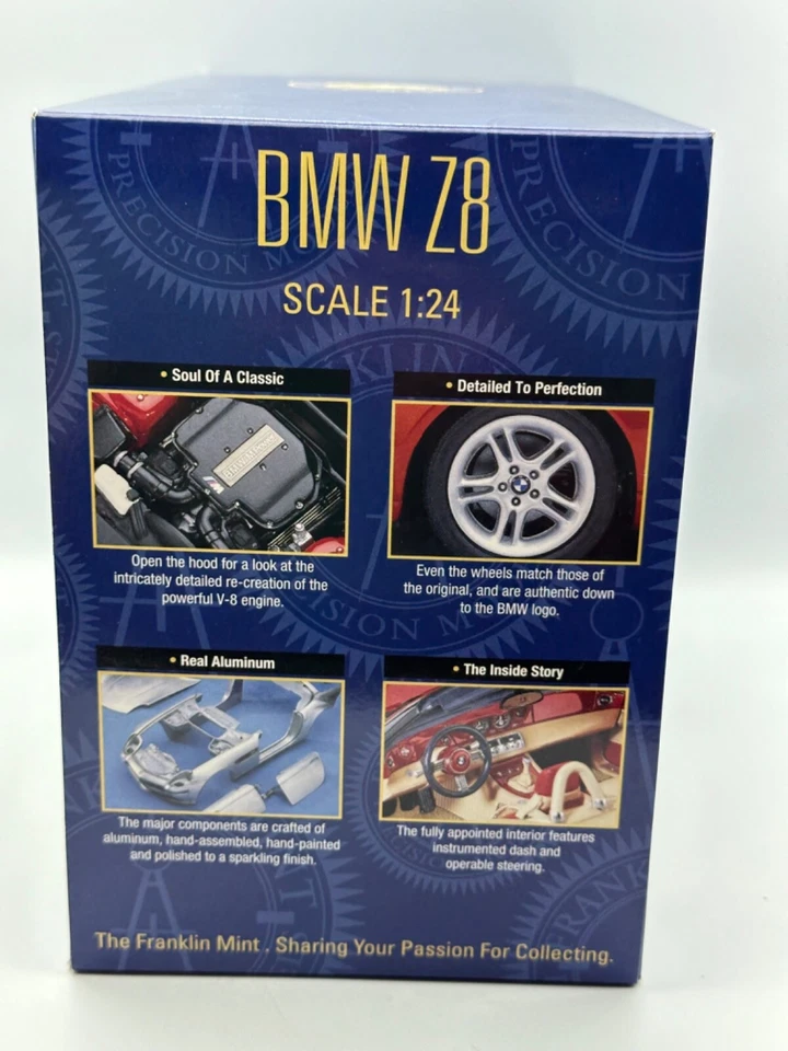 BMW Z8 2000 Franklin como nuevo, rojo, 1:24, excelente, en caja Foto 3 de 4