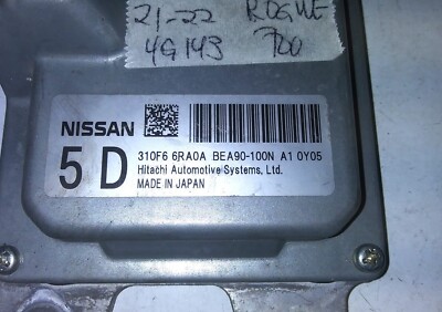 310F6 6RA0A tcm transmission computer 2021-2022 Nissan Rogue