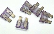 3 AMP FUSES ATO STANDARD REGULAR BLADE TYPE CAR TRUCK BOAT PACK OF 5 FUSES