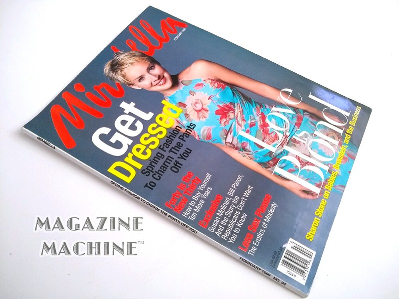 Sharon Stone Mirabella magazine February 1999 122 pages 90s fashion movie