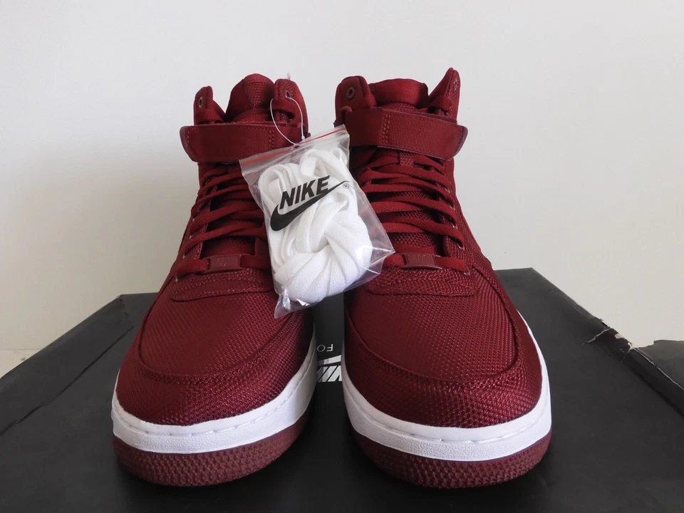 NIKE AIR FORCE 1 HIGH PREMIUM TEAM RED-WHITE SZ 13 "RARE 2011" [386161-601] - Image 3 of 4