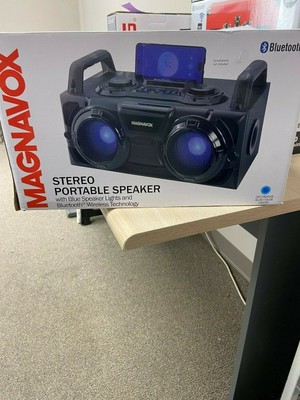 magnavox light up wireless boombox