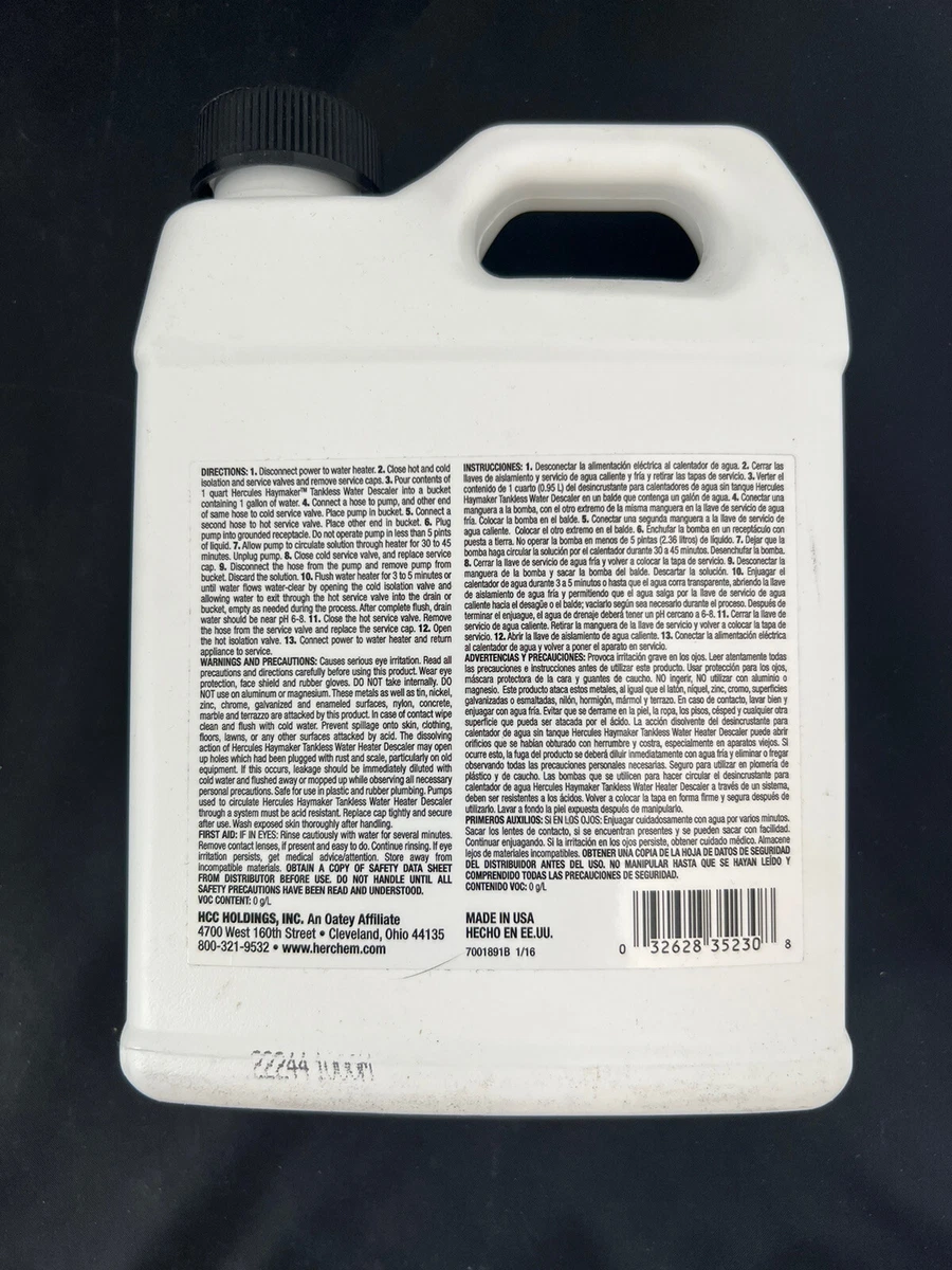 Hercules Haymaker | Tankless Water Heater Descaler | 32 oz. | 35230 | | eBay