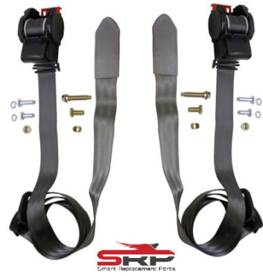 Holden Commodore VT VX VY VZ SED WAG GREY Left & Right Front Seat belt PAIR NEW