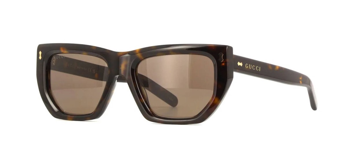 Gucci GG1520S Havana/Brown (002) Sunglasses | eBay