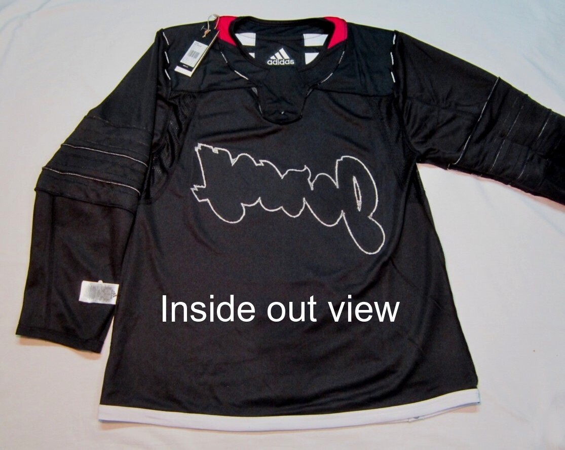 FLAW ON New Jersey Devils size 56 tagged as a 60 Alternate Adidas Hockey Jersey eBay