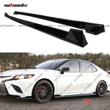 For 2018-2024 Toyota Camry Se Xse Trd Style Gloss Black Side Skirt Extension For 2018-2024 Toyota Camry Se Xse Trd Style Gloss Black Side Skirt Extension