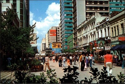CURITIBA Rua Das Flores Brasil  Postcard BRASILIEN Postkarte ungelaufen ~1980