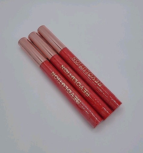 NEW! 3x Makeup Revolution Velvet Kiss Lip Crayon Decadence 0.04 oz SEALED  - Picture 5 of 12