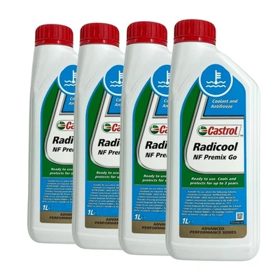 Castrol Radicool NF Premix Go Prêt à l’emploi Antigel, 4x1 L - Photo 1/3